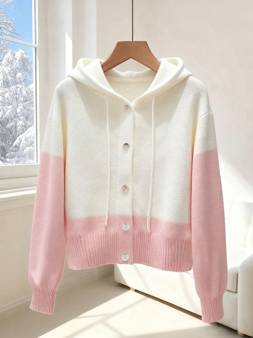 Cardigan SHEIN, alb