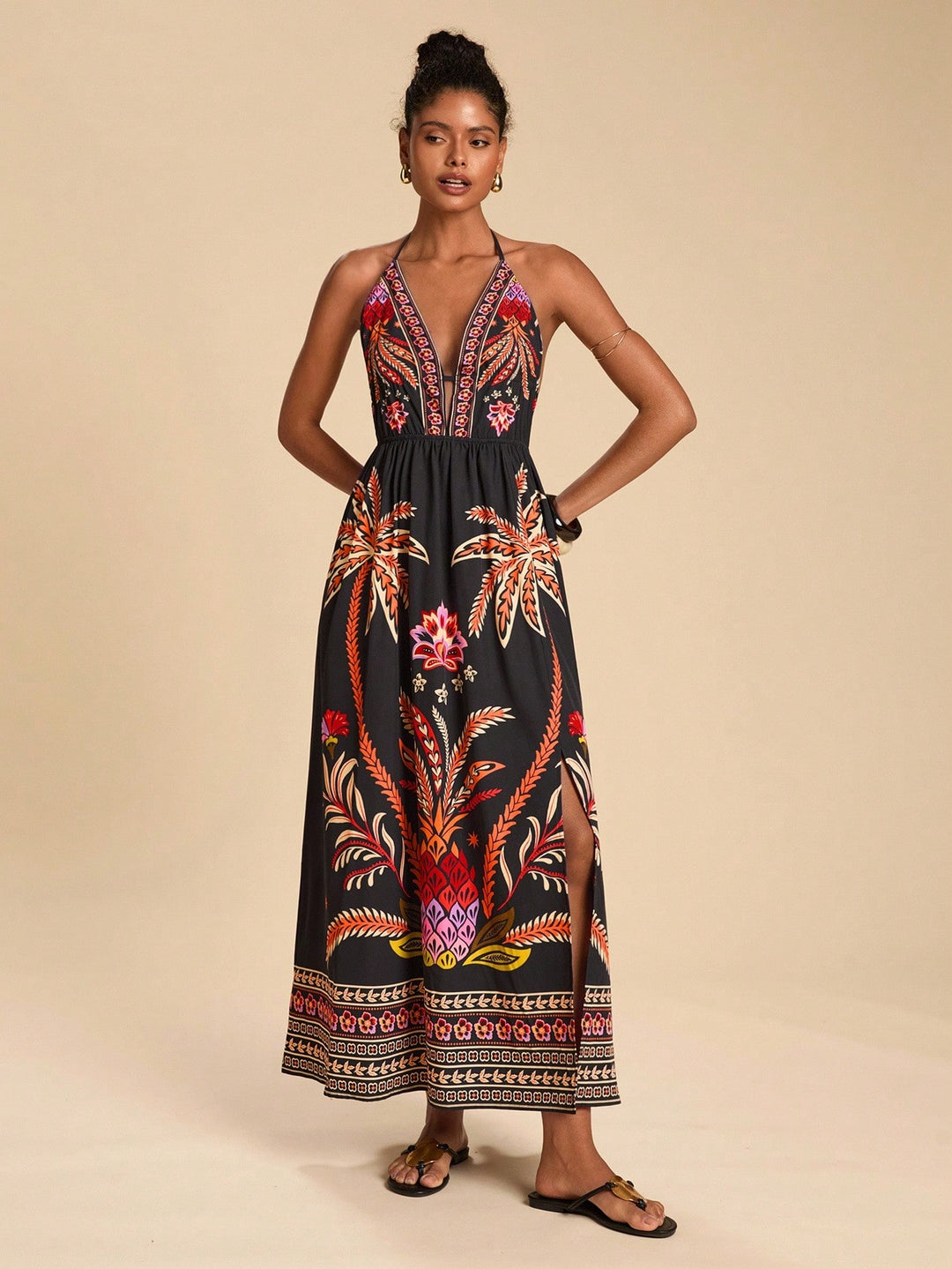 Rochie maxi SHEIN, mix culori