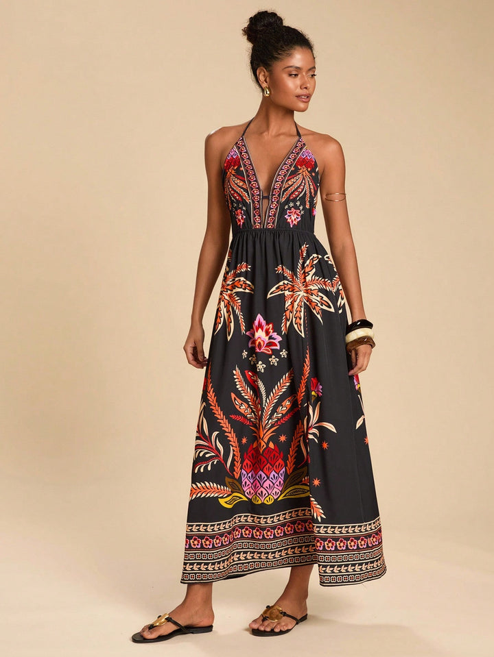Rochie maxi SHEIN, mix culori
