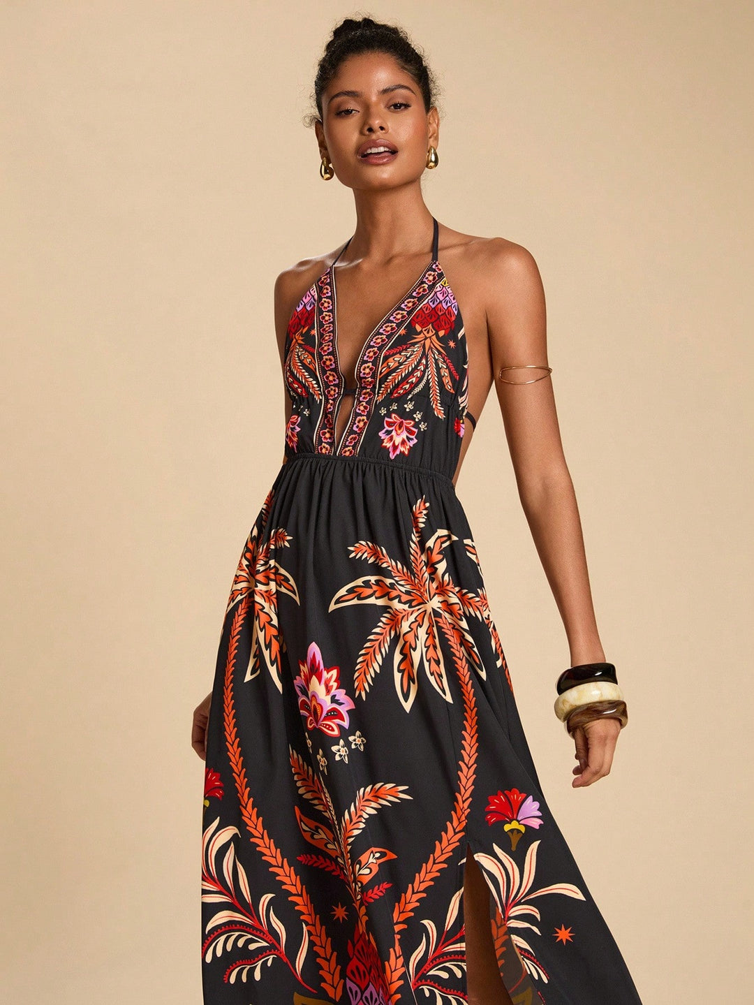Rochie maxi SHEIN, mix culori