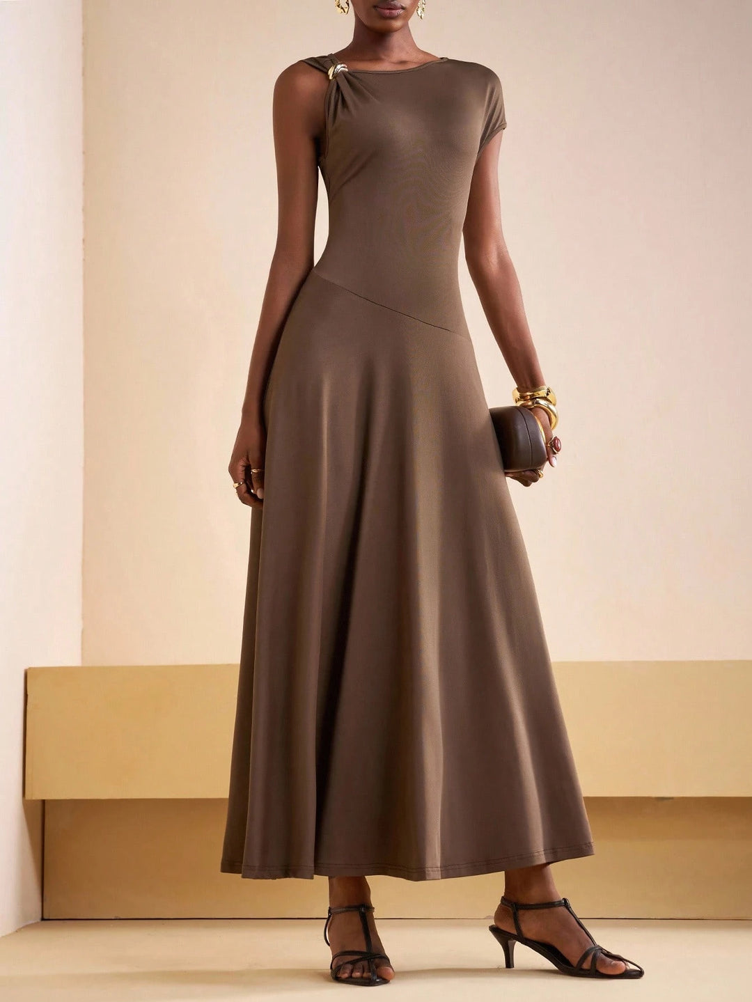 Rochie maxi Shein, maro