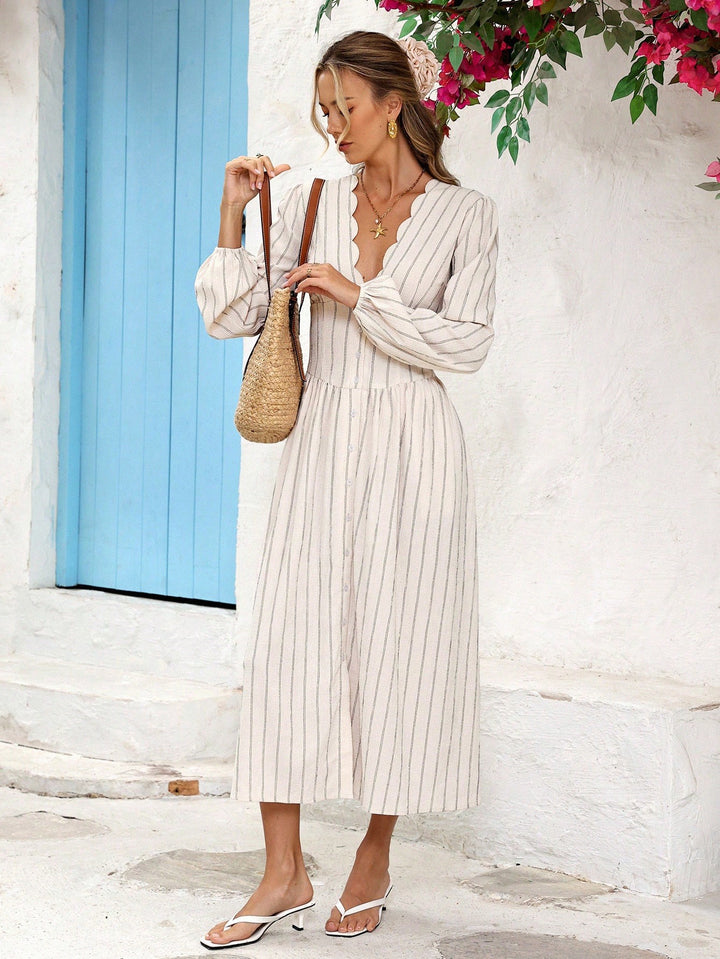 Rochie midi SHEIN, bej