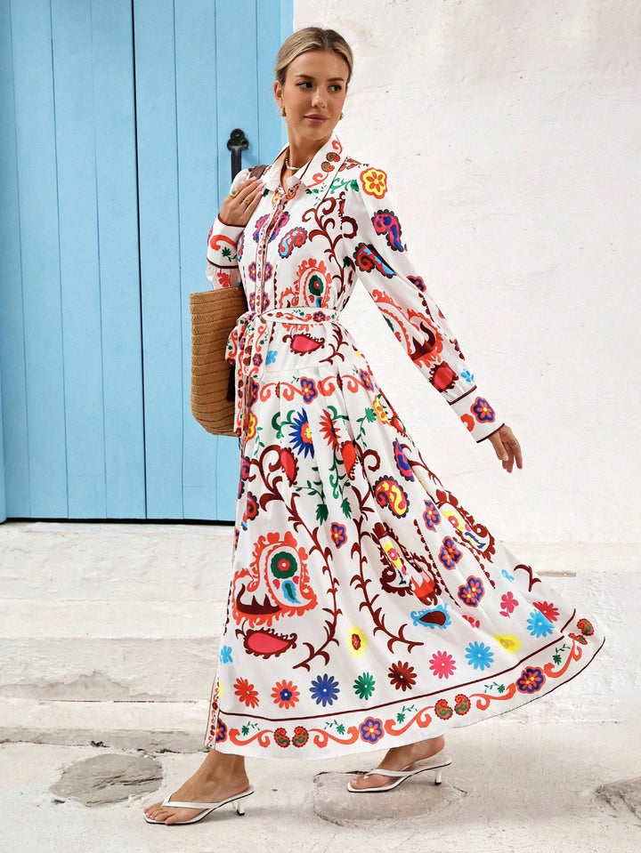 Rochie maxi SHEIN, mix culori