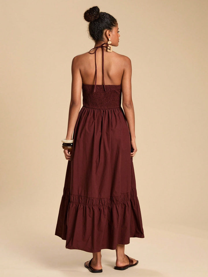 Rochie maxi SHEIN, maro