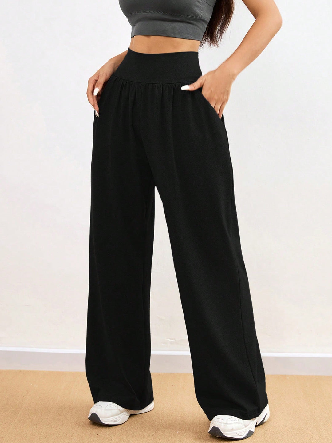 Pantaloni SHEIN, negru