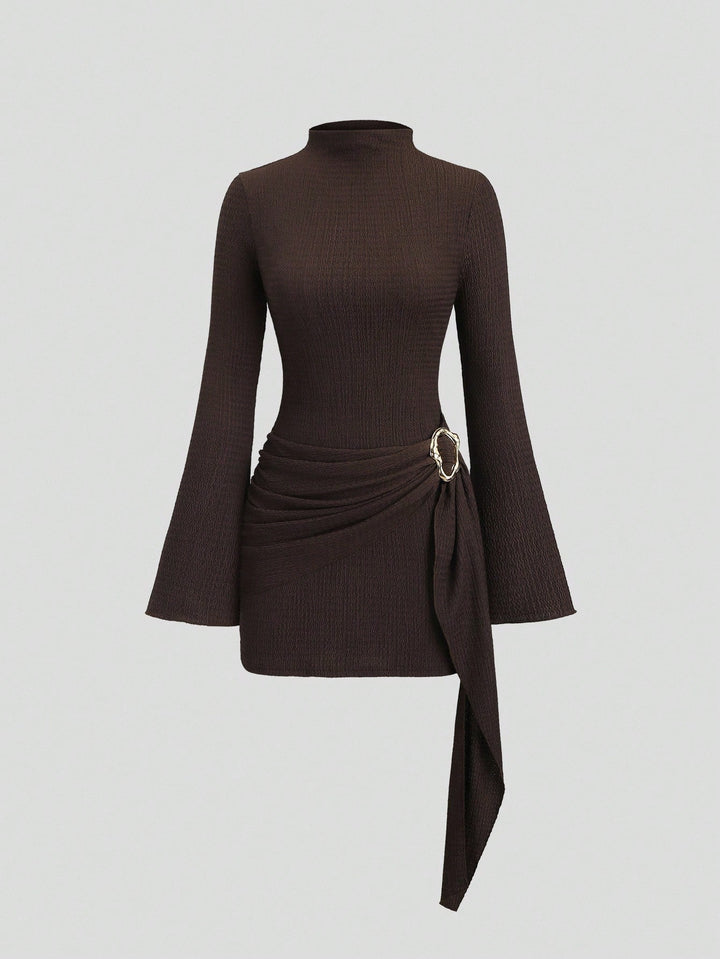 Rochie scurtă SHEIN, maro