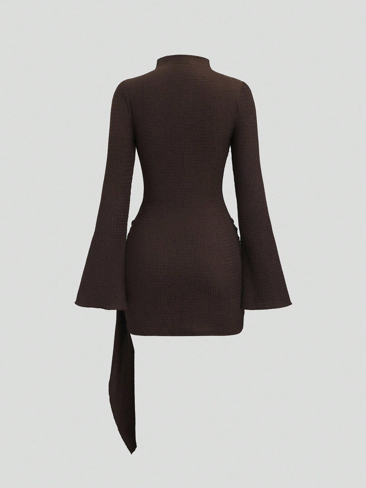 Rochie scurtă SHEIN, maro