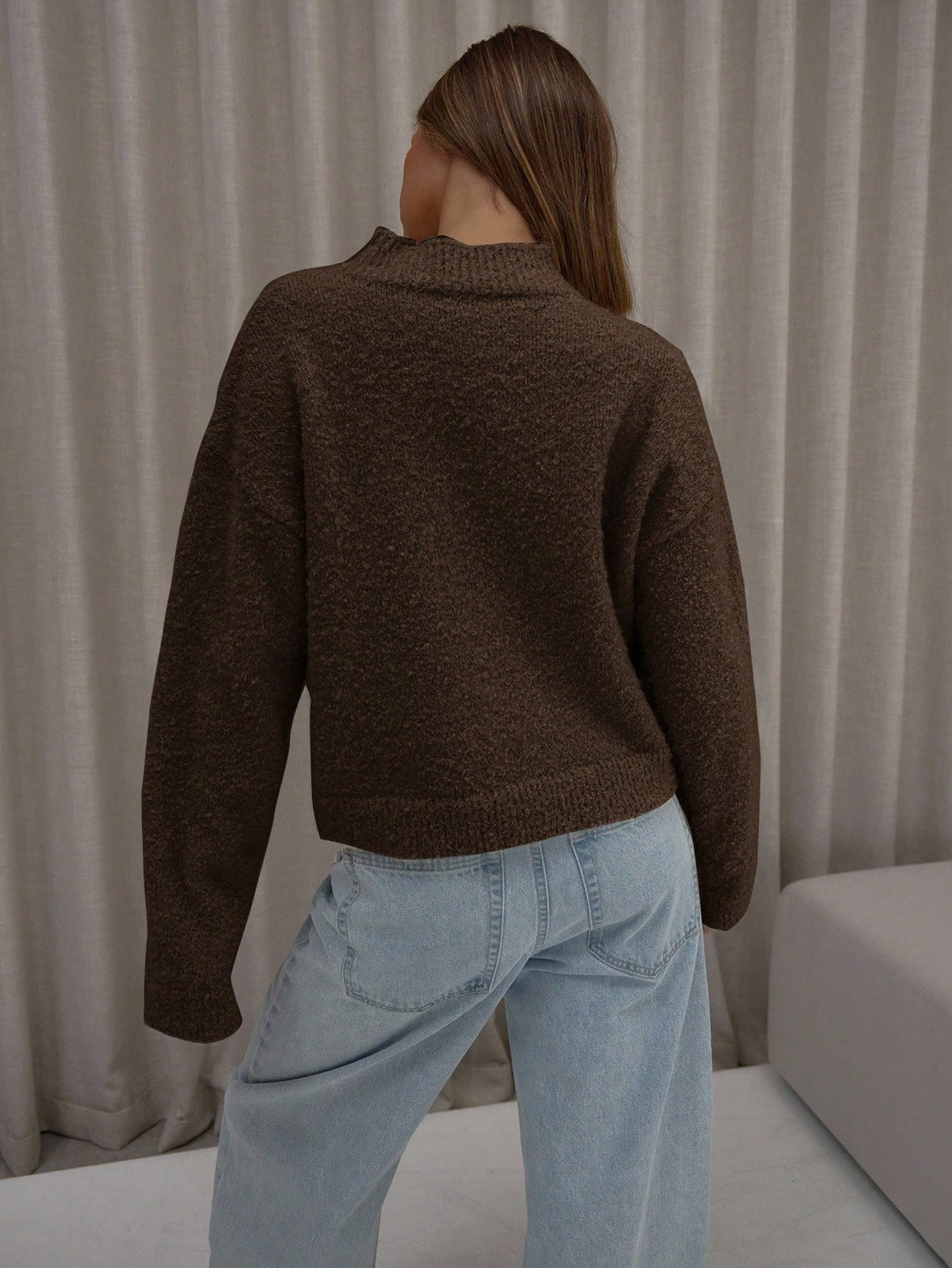 Cardigan SHEIN, maro