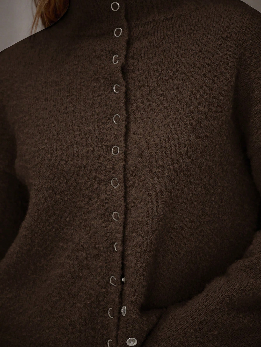 Cardigan SHEIN, maro
