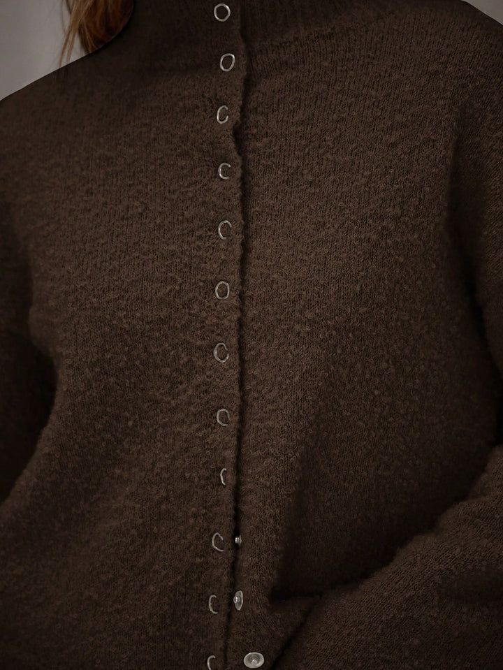 Cardigan SHEIN, maro