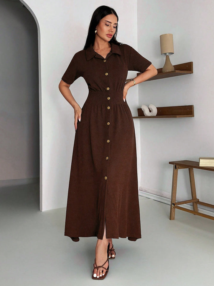 Rochie midi SHEIN, maro