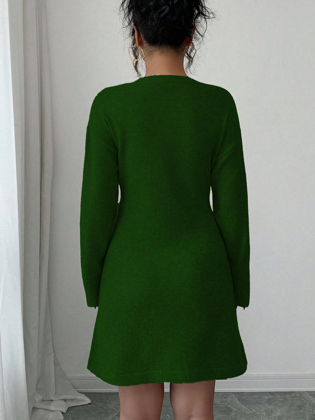 Rochie mini SHEIN, verde