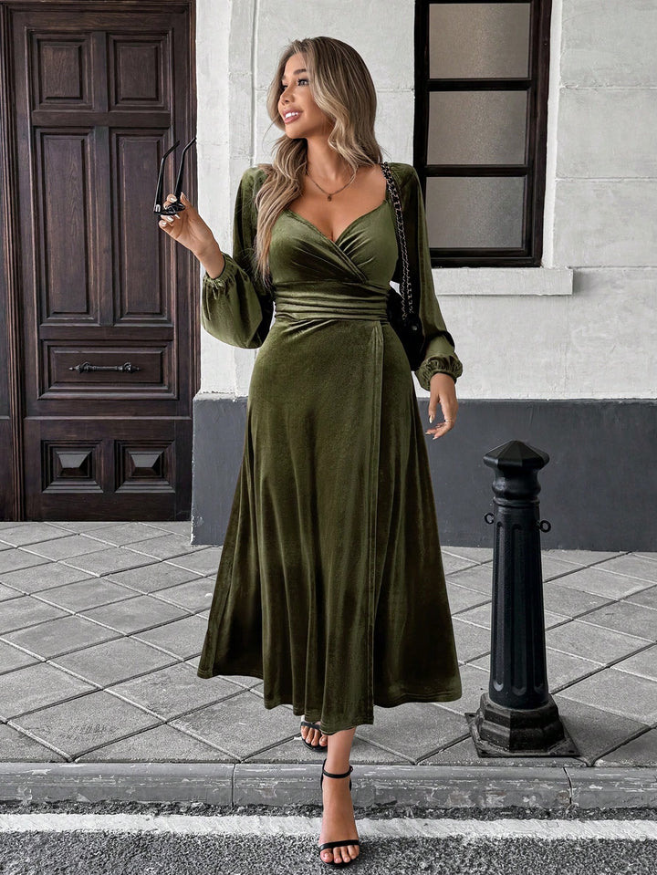 SHEIN maxi ruha, khaki