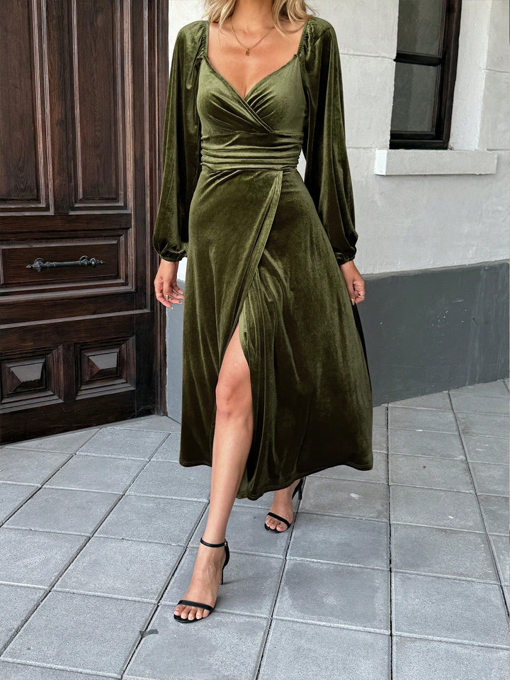 SHEIN maxi ruha, khaki