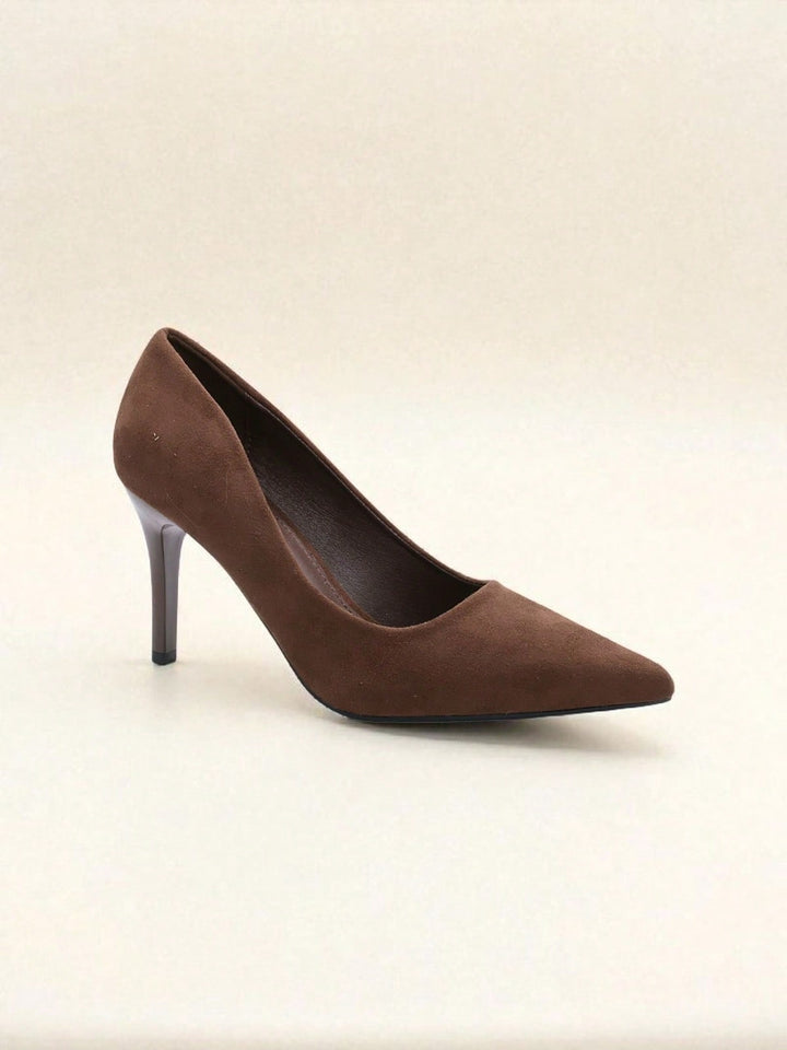 Pantofi cu toc SHEIN, maro