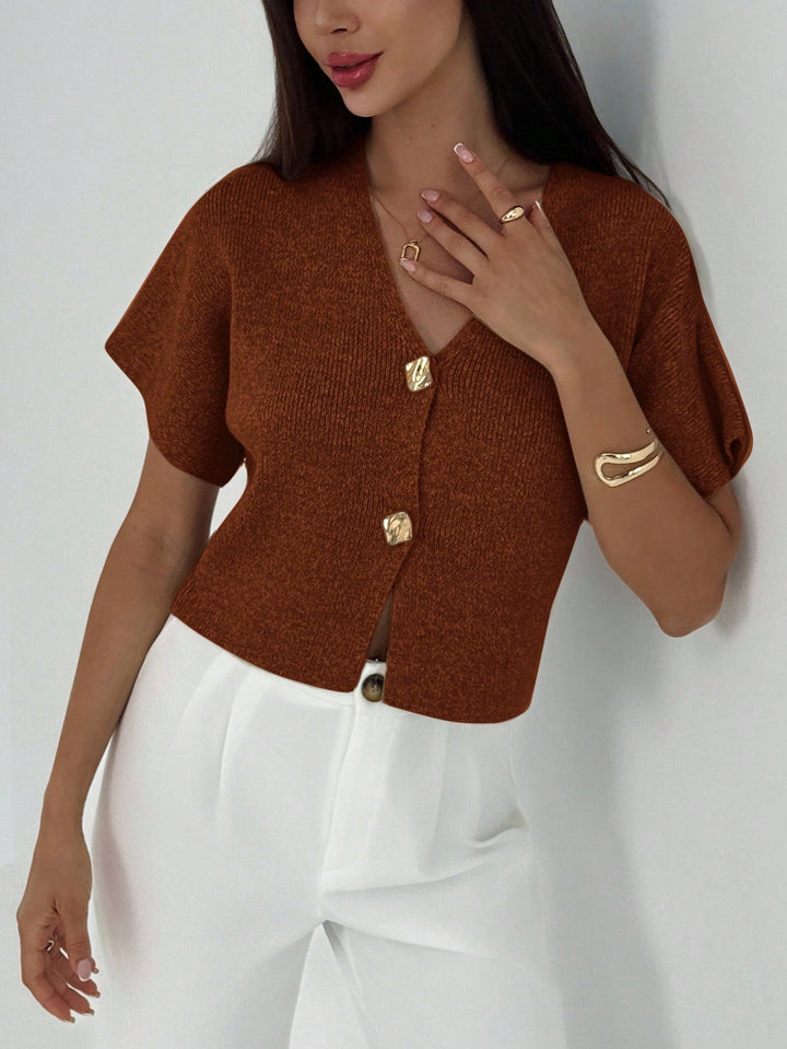Cardigan SHEIN, maro