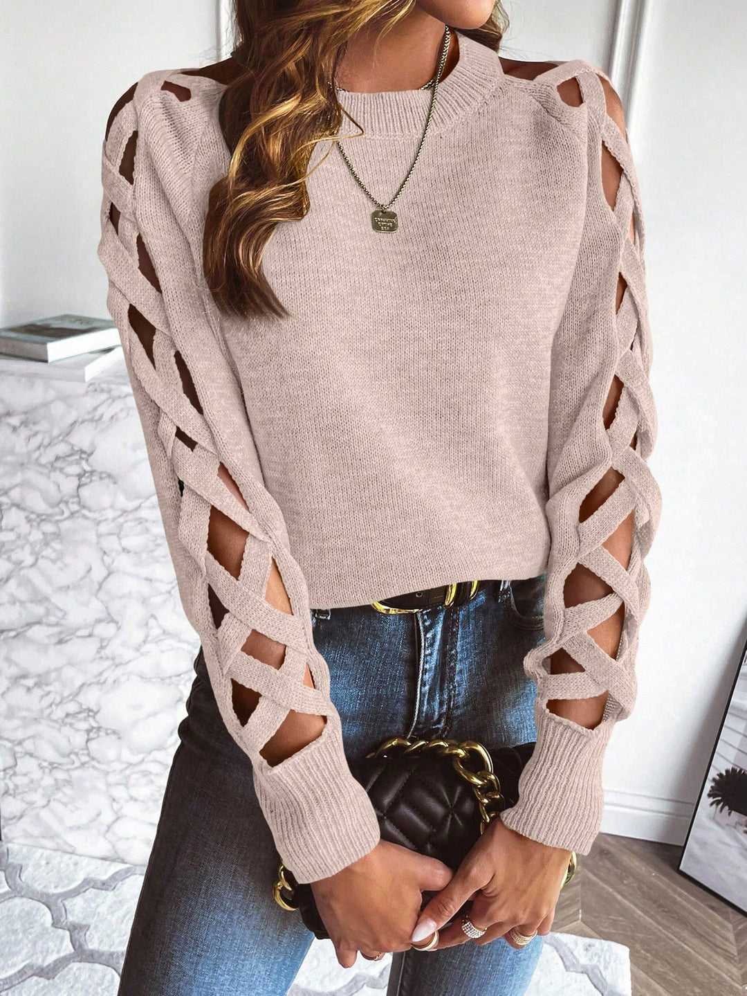 Pulover SHEIN, roz