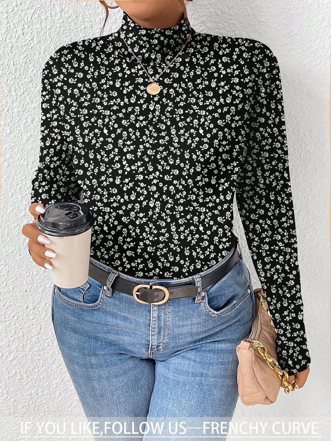 SHEIN blúz, fekete