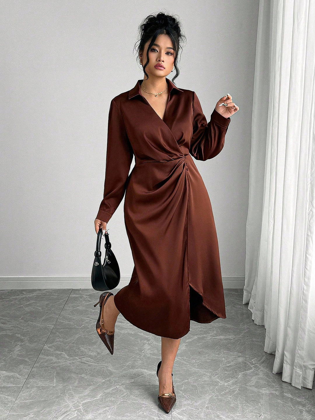 Rochie SHEIN, maro