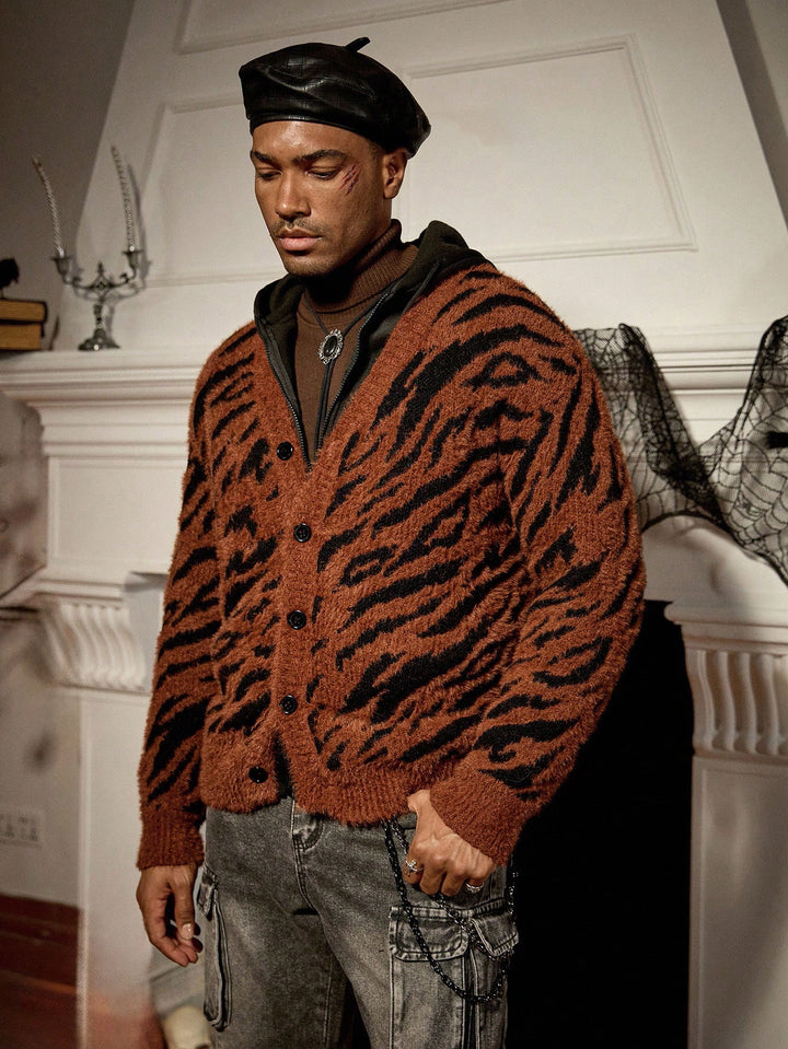 Cardigan SHEIN, maro