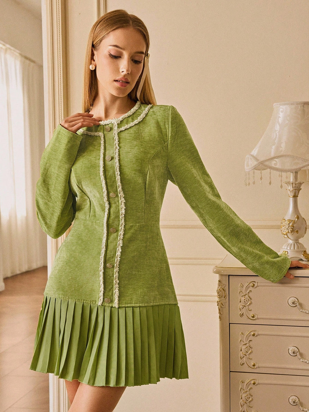 SHEIN mini ruha, zöld