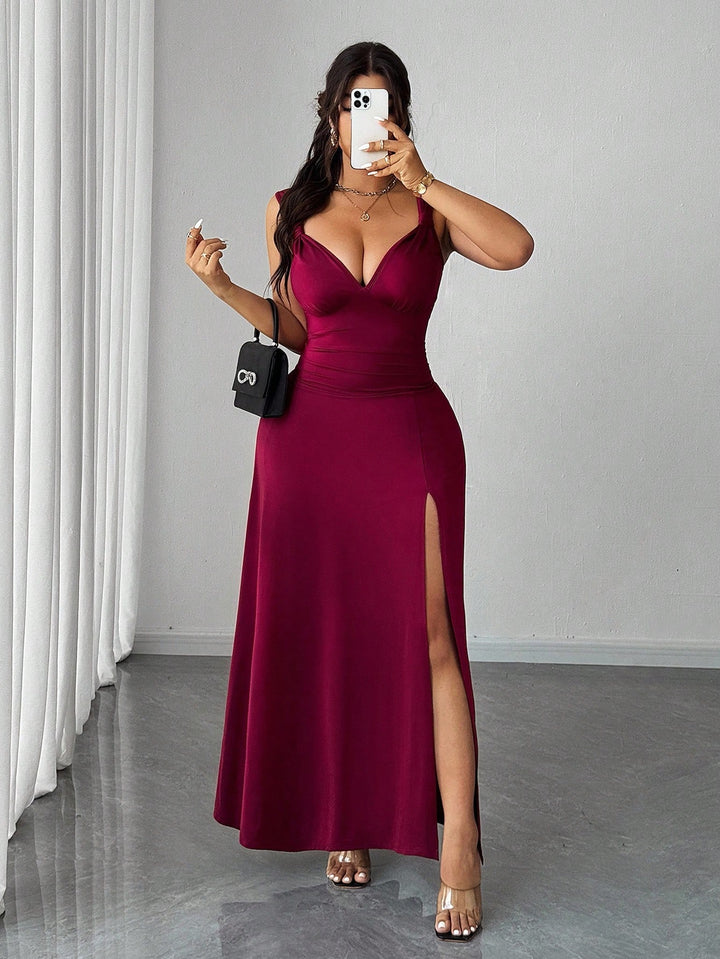Rochie maxi SHEIN, vișiniu