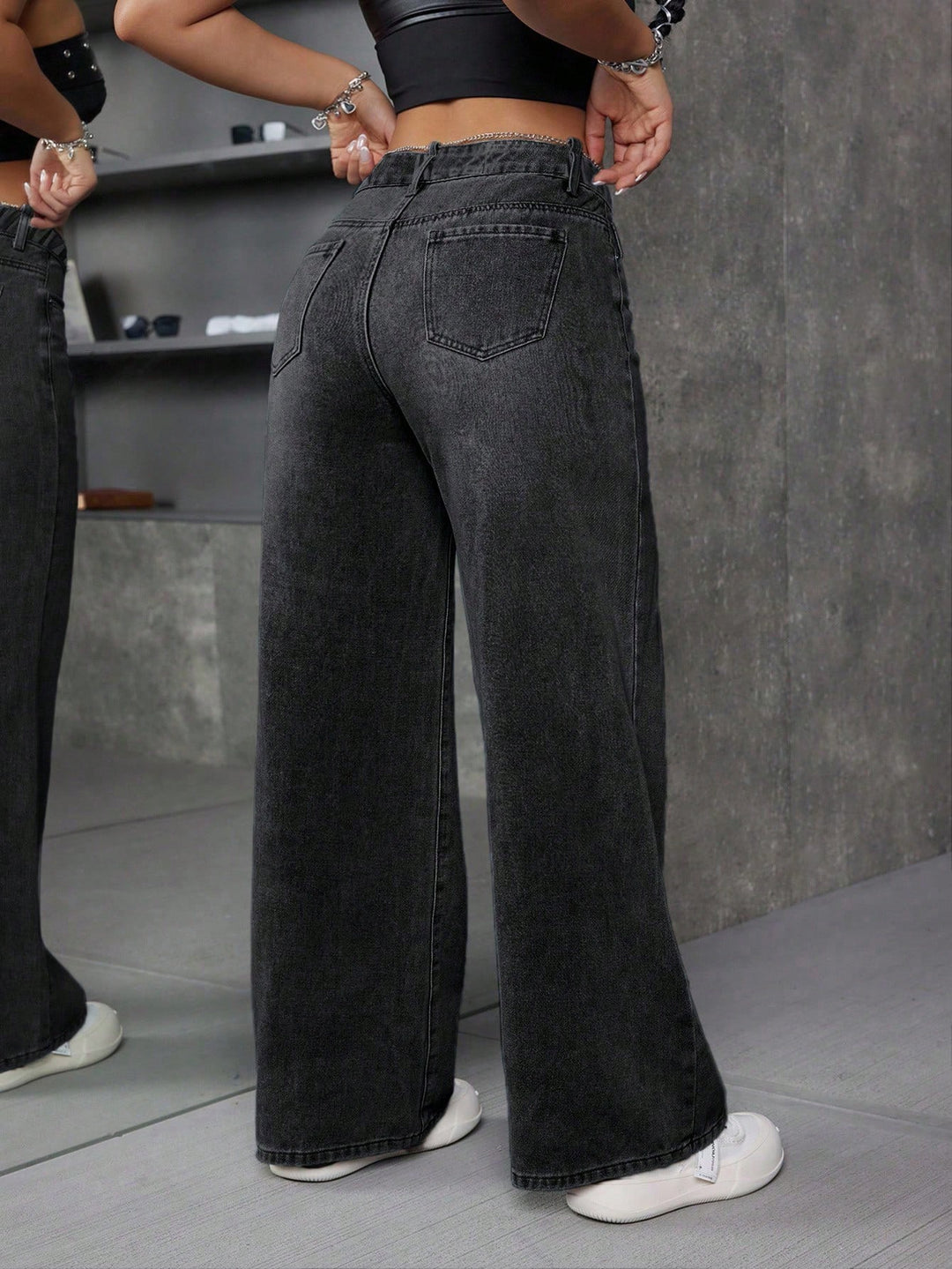 Jeans SHEIN, negru