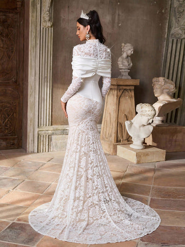 Rochie de ocazie și bridal SHEIN, alb