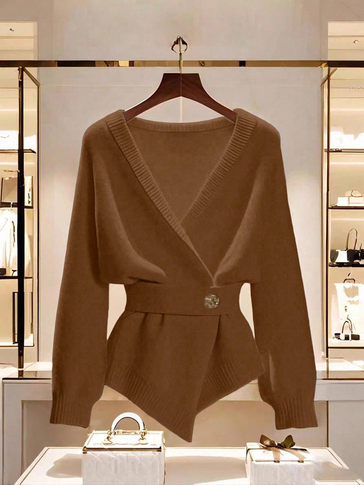 Cardigan SHEIN, maro
