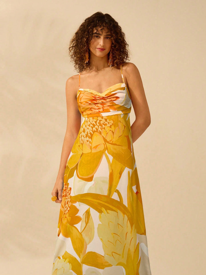 Rochie maxi SHEIN, galben