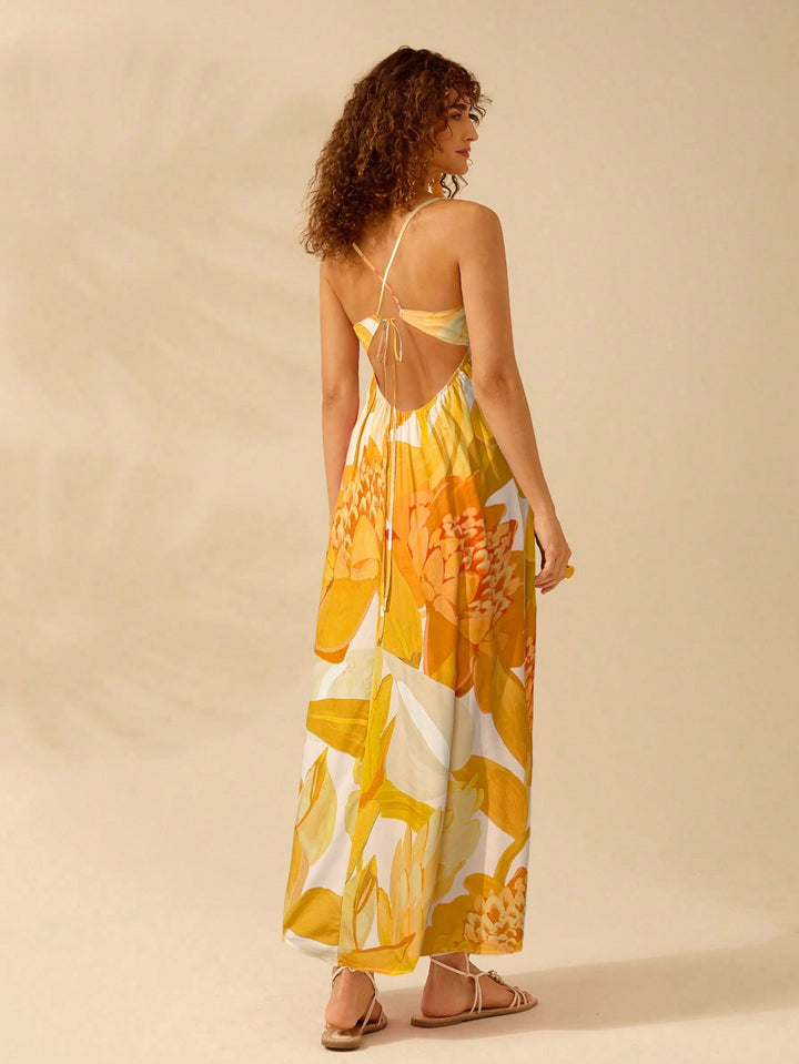 Rochie maxi SHEIN, galben