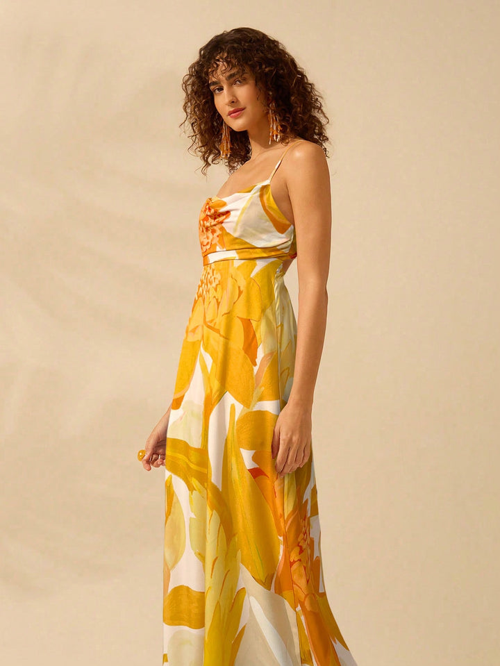 Rochie maxi SHEIN, galben
