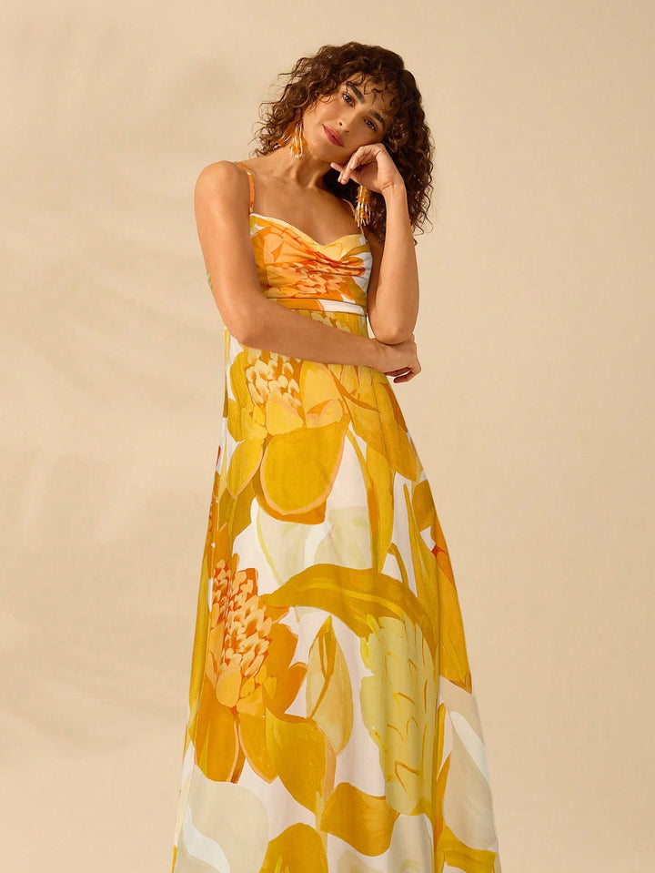Rochie maxi SHEIN, galben