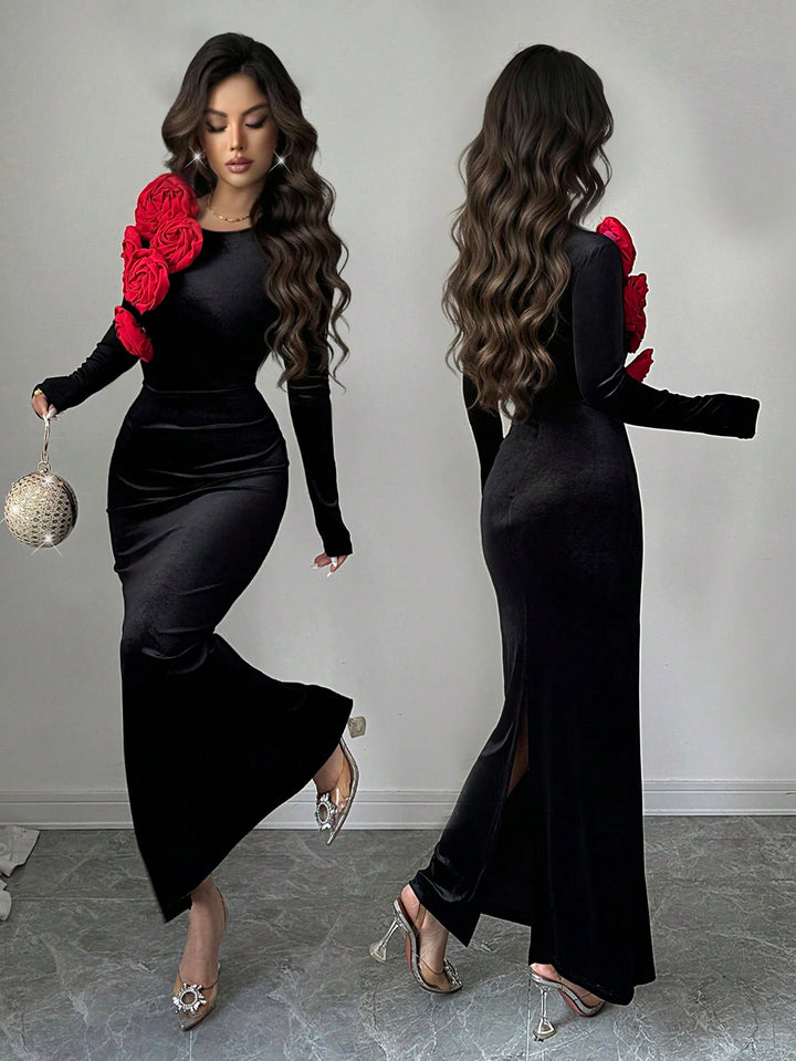 Rochie maxi SHEIN, negru