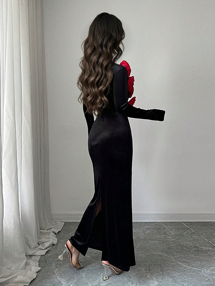 Rochie maxi SHEIN, negru