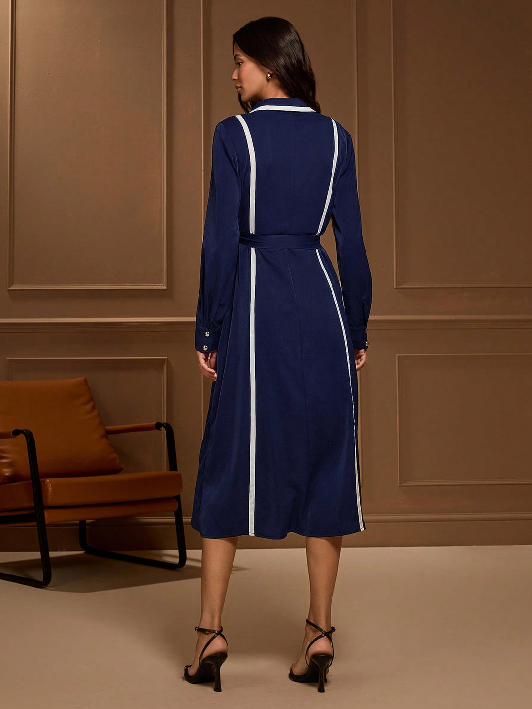 Rochie midi SHEIN, albastru
