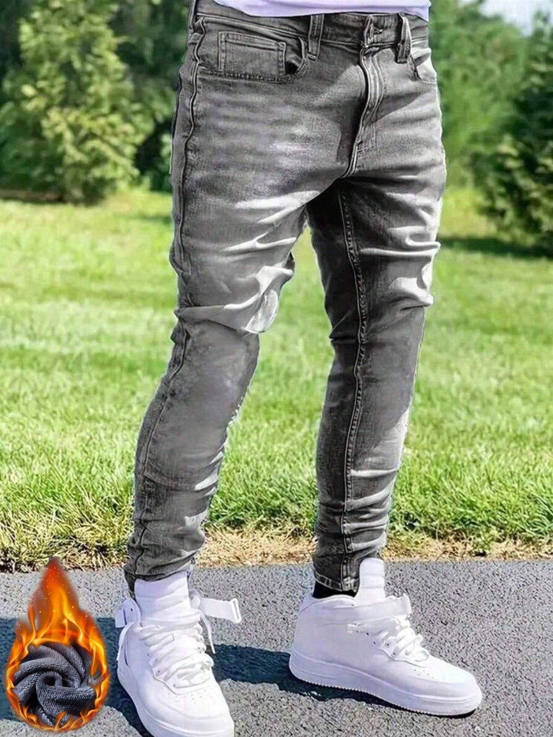 Jeans SHEIN, gri