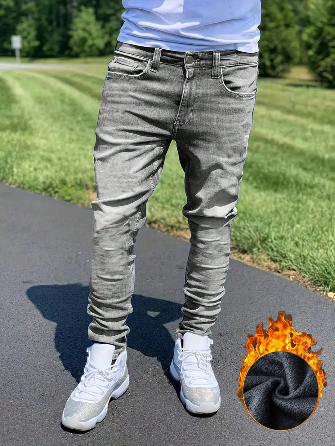 Jeans SHEIN, gri