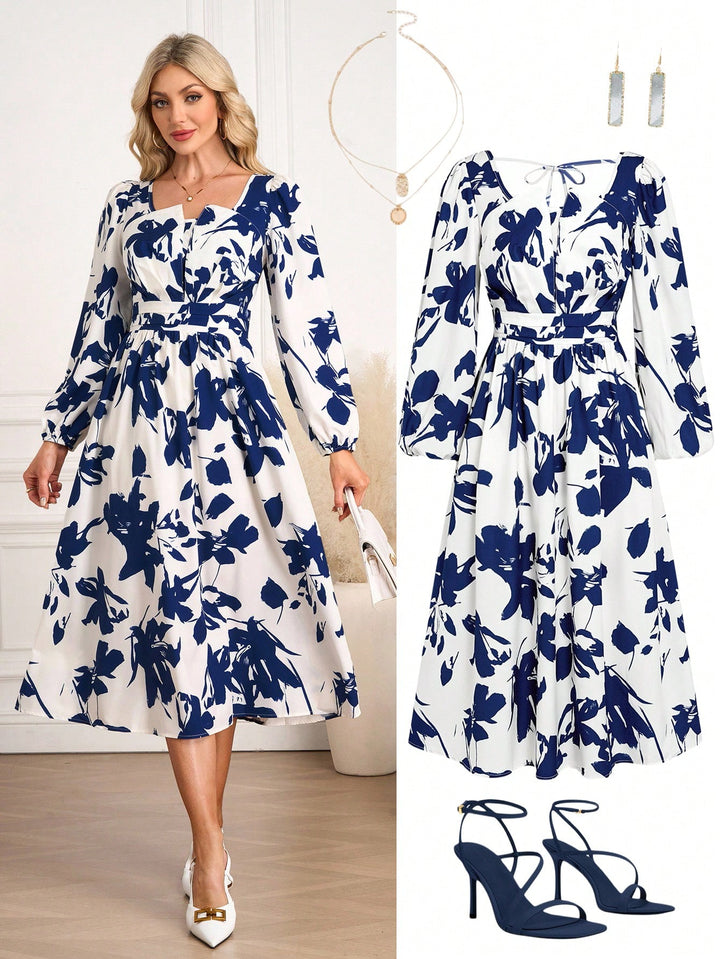 Rochie maxi SHEIN, albastru