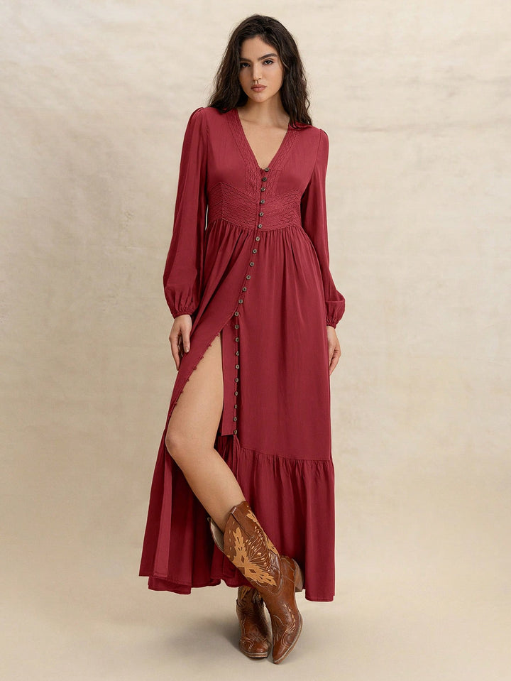 Rochie maxi SHEIN, roșu
