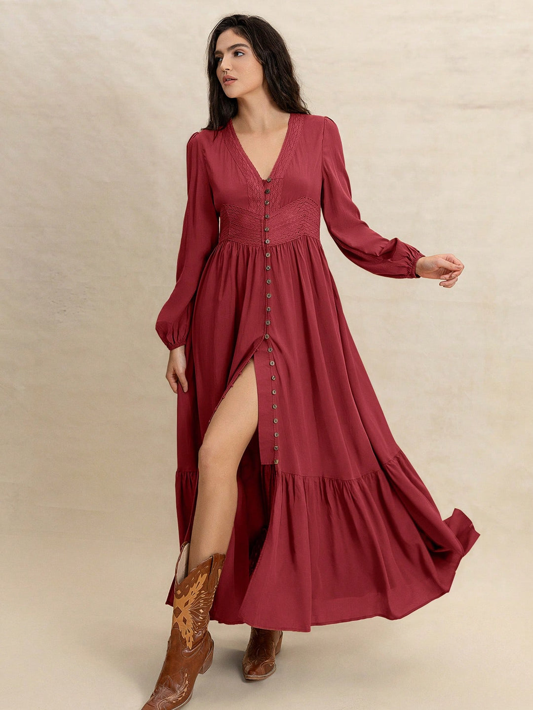 Rochie maxi SHEIN, roșu