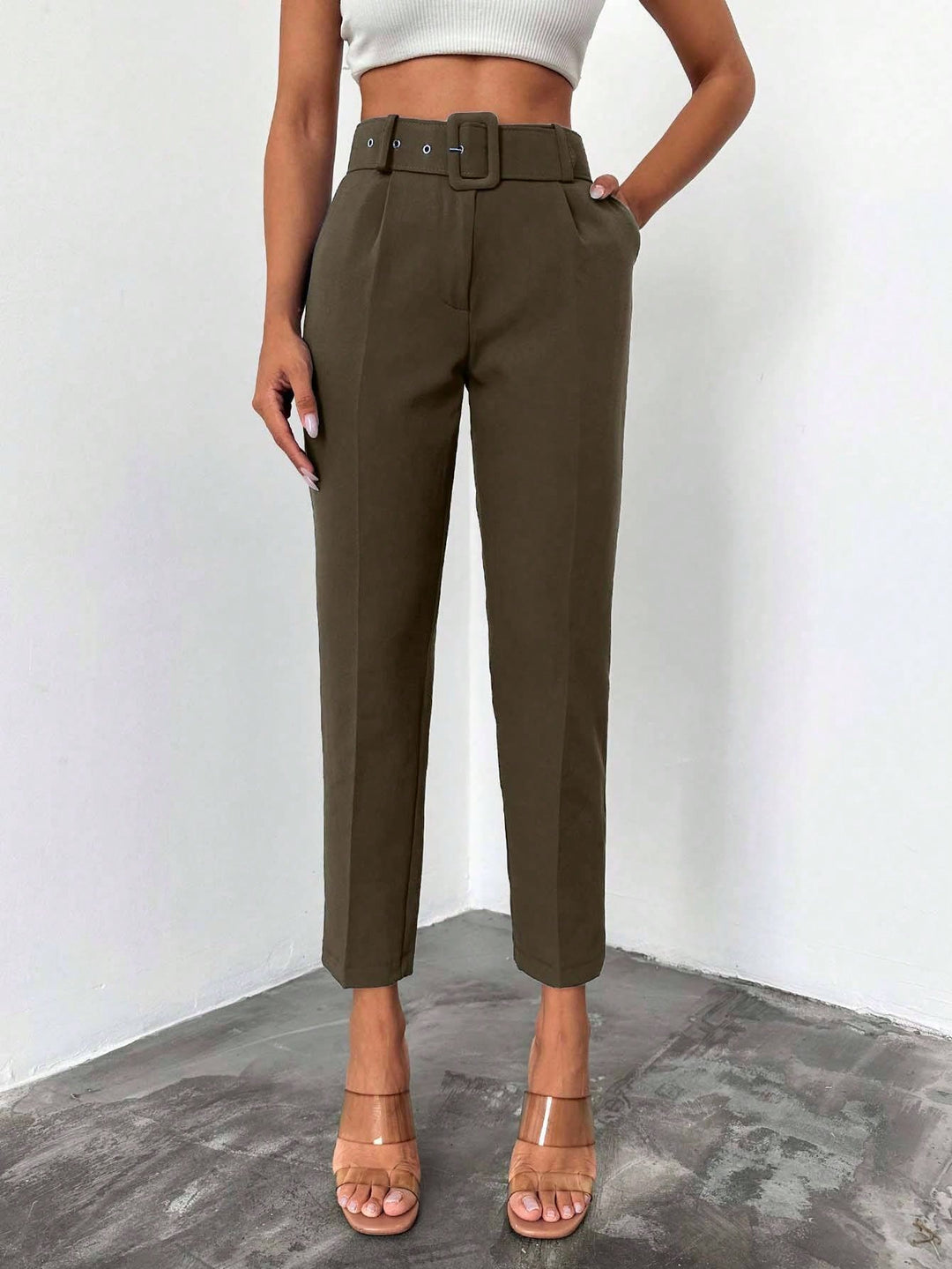 Pantalon SHEIN, kaki