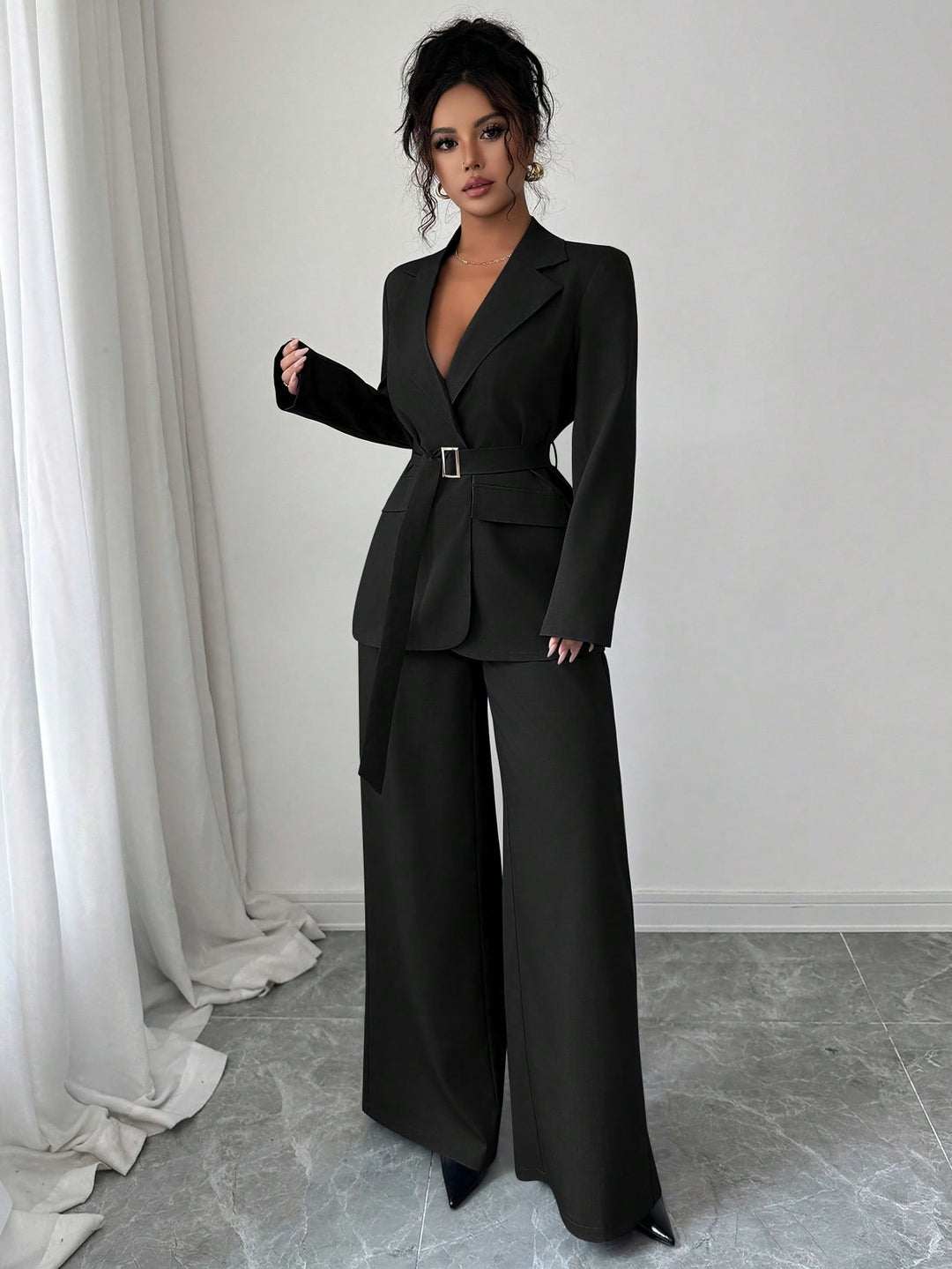 Costum SHEIN, negru