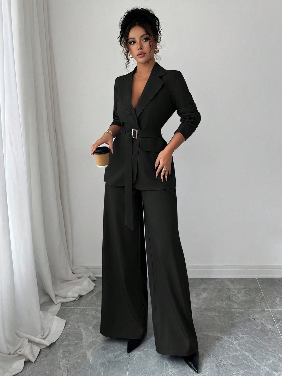 Costum SHEIN, negru