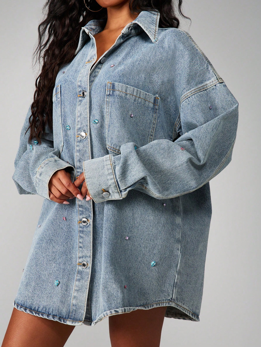 SHEIN farmerdzseki, kék