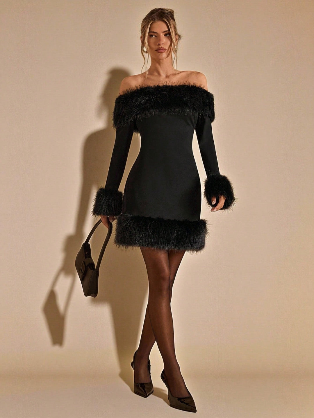 SHEIN Mini ruha, fekete