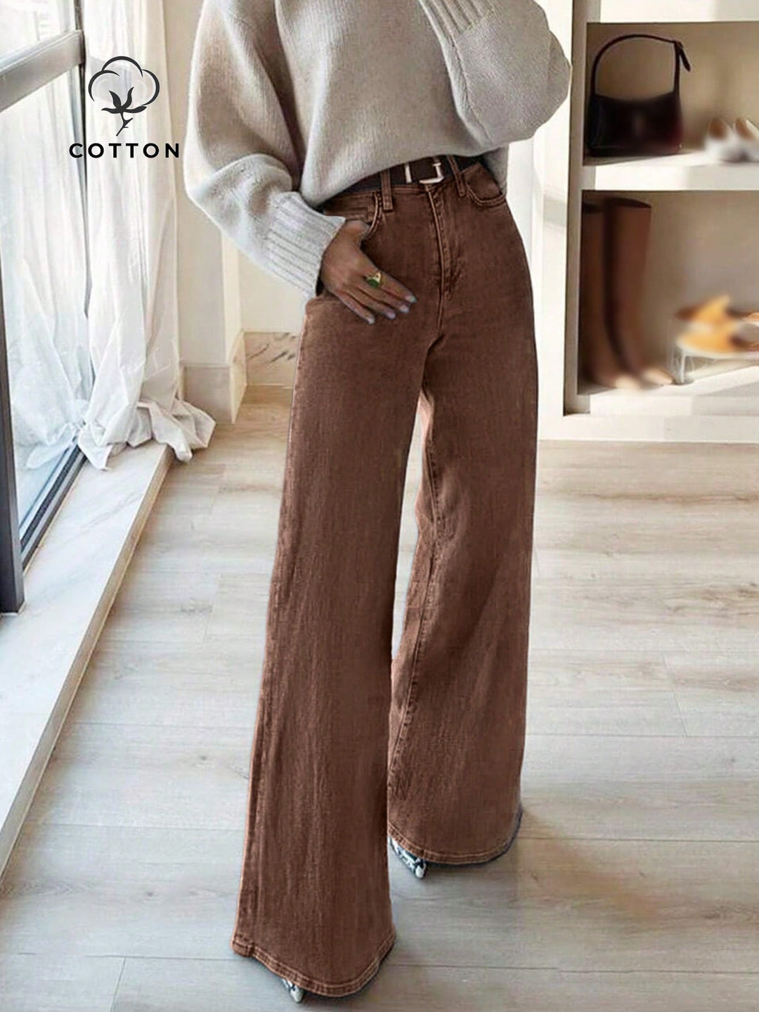 Jeans SHEIN, maro
