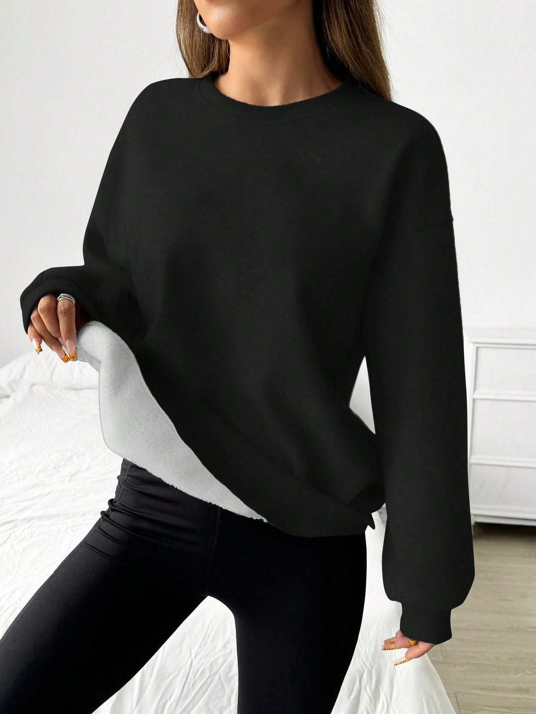 Hanorac SHEIN, negru