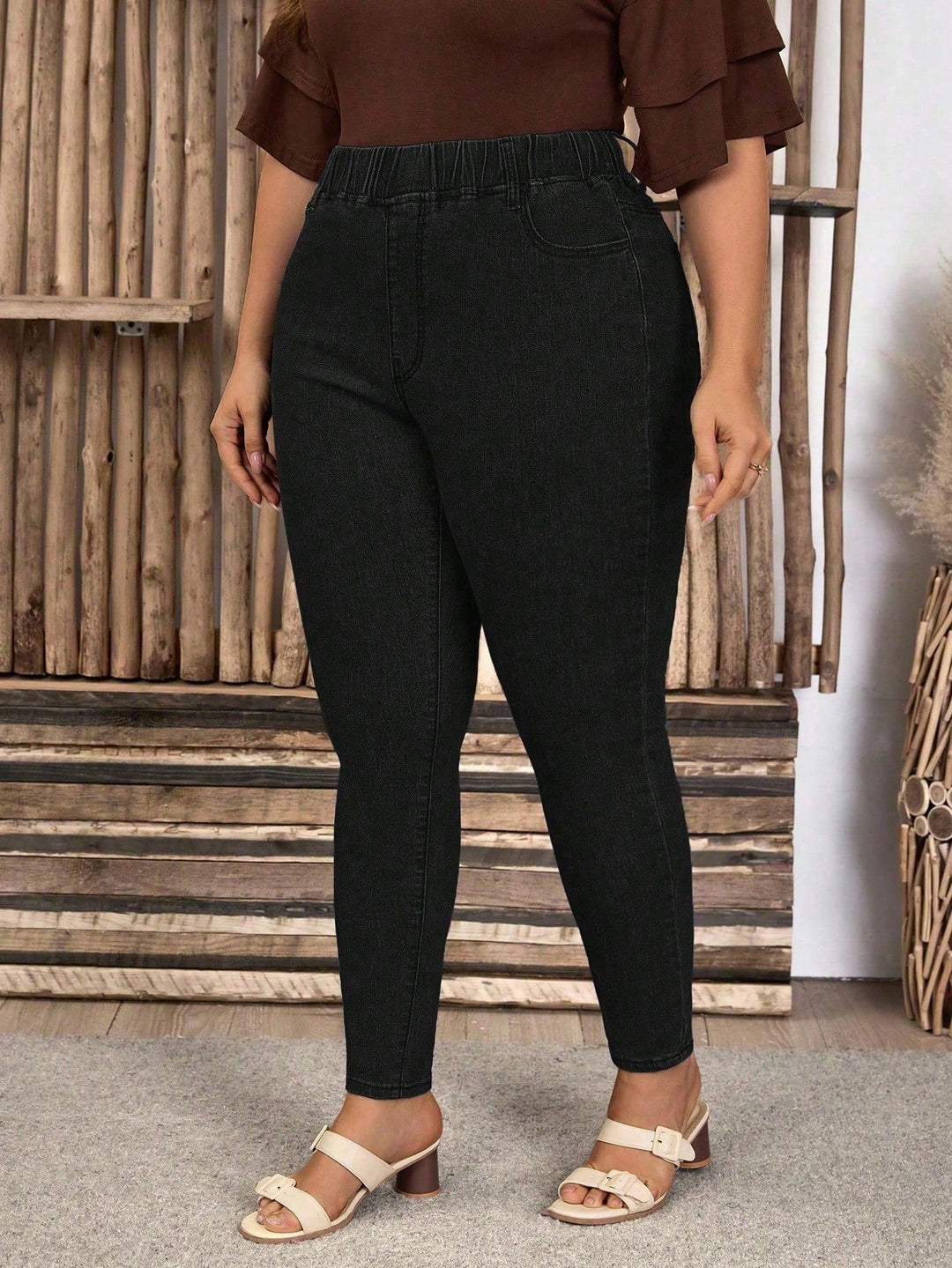 Jeans SHEIN, negru
