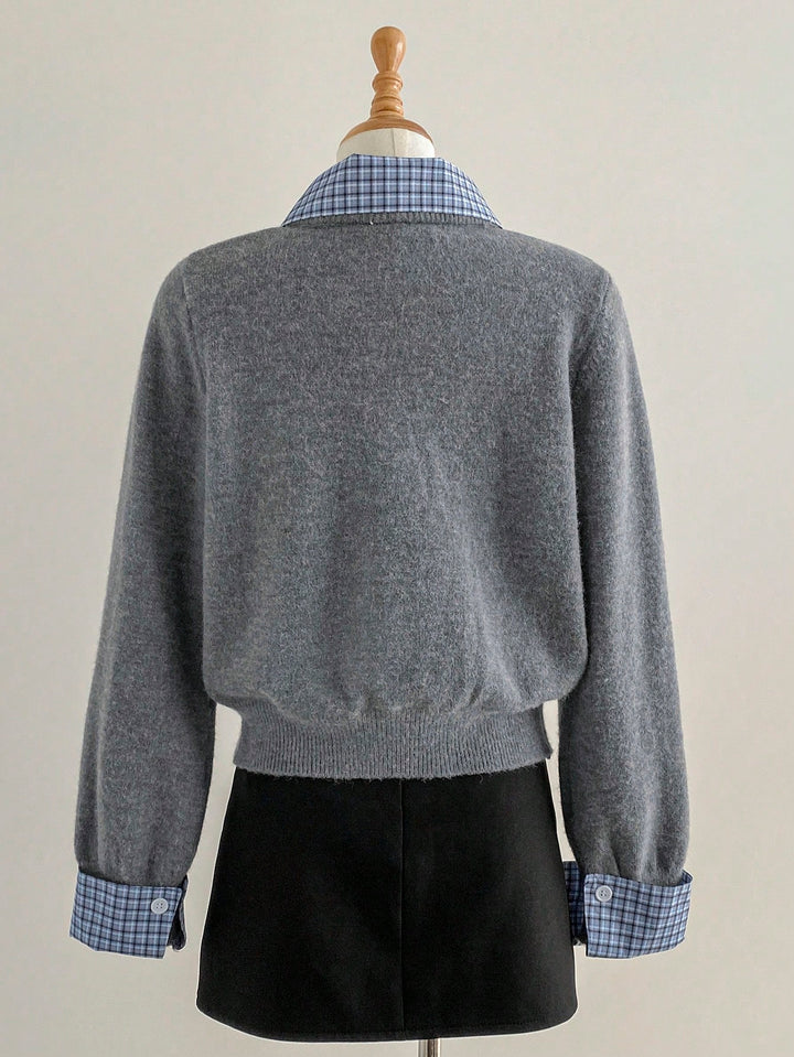 Cardigan SHEIN, gri